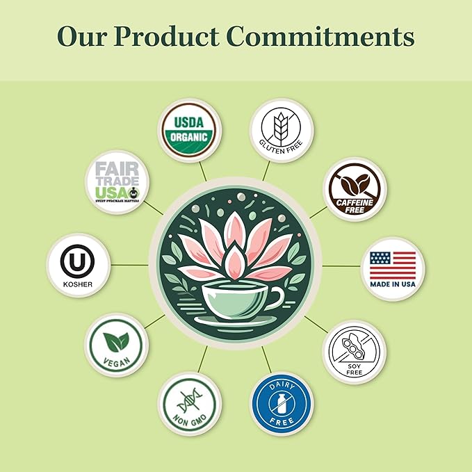 Jade Tea - Organic Polyphenol Tea - Peppermint Leaf Star Anise Clove &amp Butterfly Pea Flower - Antioxidant Rich for Inflammation Support - Poha Berry Flavor - 25 Count (Pack of 1) - Made In USA