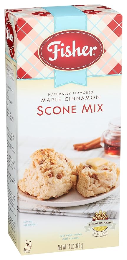 Fisher Scone Mix Maple Cinnamon 14 OZ (Pack of 3)