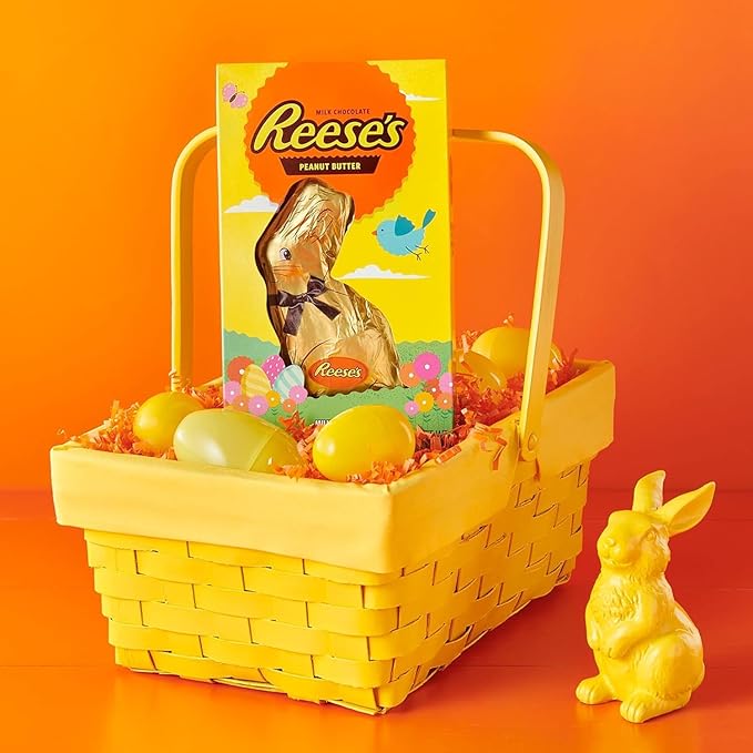 Reese Milk Chocolate Peanut Butter Easter Bunnies - Pack of 2 - Classic Taste the Whole Family will Love - Perfect for Easter Baskets and Sharing with Others