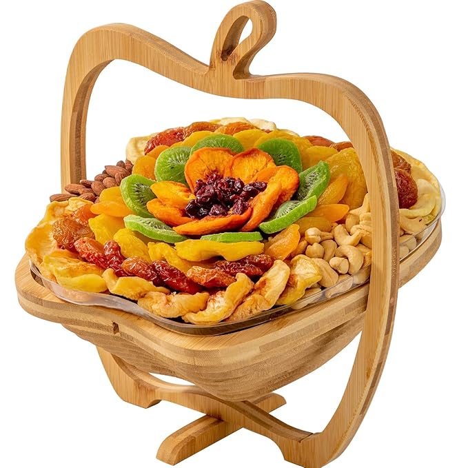 Dried Fruit and Nut Gift Basket Healthy Assorted Natural Snack Gift Tray Extra Large Variety Food Tray Party Platter- Easter Holiday Birthday Sympathy Office Men Woman Him Her Husband Wife
