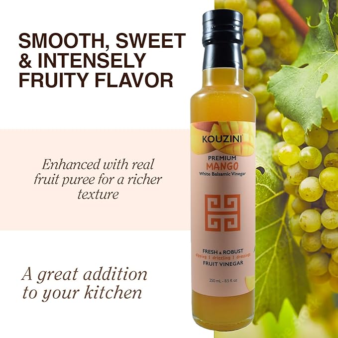 Kouzini Ultra Premium Mango Balsamic Vinegar (250ML Bottle)