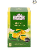 Ahmad Tea Lemon Green Tea 20-Count Boxes (Pack of 6)
