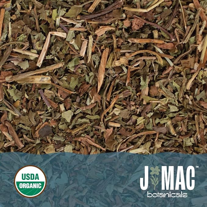 J Mac Botanicals Organic Dandelion Leaves (16 oz bag) USDA Certified Organic Dandelion leaf tea te diente de leon organico Packaged in the USA Cut and Sifted No Caffeine Fresh dried dandelion
