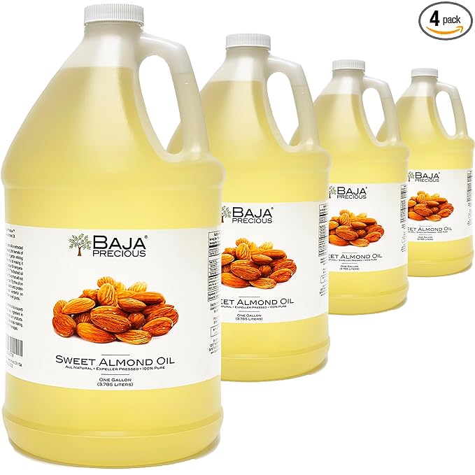 Baja Precious - Sweet Almond Oil Case of 4 X 1 Gallon Jugs