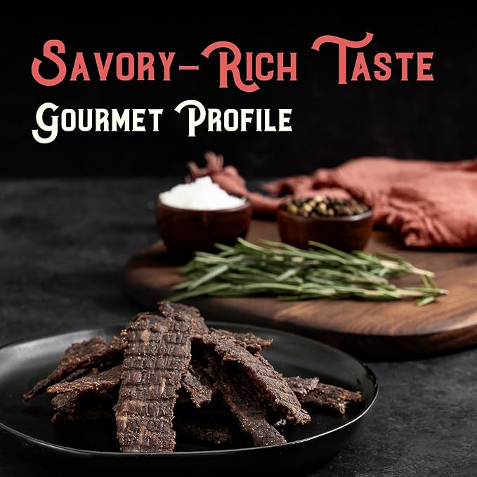 Meat Artisan Jerky Variety Pack - Wagyu Beef (4 Flavors) &amp Applewood Bacon High Protein Snack - Gluten Free No MSG - Steakhouse Jalapeño BBQ Sweet Heat &amp Applewood Bacon - 3oz (85g) Each P