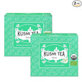 Kusmi Tea - Pack of 2 Boxes of Tea Bags - Detox - Organic Blend of Green Tea Mate &amp Lemon - Lemongrass Rose Hip and Lemon Flavours - Enjoy Hot or Iced - 2x20 Tea Bags
