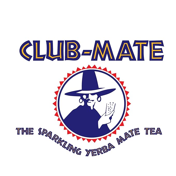 Club-Mate Sparkling Yerba Mate Tea | Natural Caffeine | Energy Drink Alternative | German Cult Beverage | Low Sugar Vegan Gluten-Free Non-Alcoholic | 11.2oz Can (24 Pack)