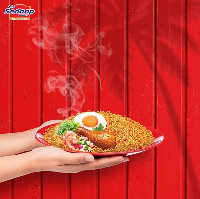 Mi Sedaap - Ayam Bakar Limau - Instant Fried Noodle Grilled Chicken Lime Flavor 3.1 Oz (Pack of 40)