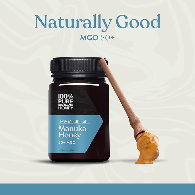 100% Pure New Zealand Manuka Honey UMF 20+ (8.8 oz) and MGO 50+ (17.6 oz) Bundle