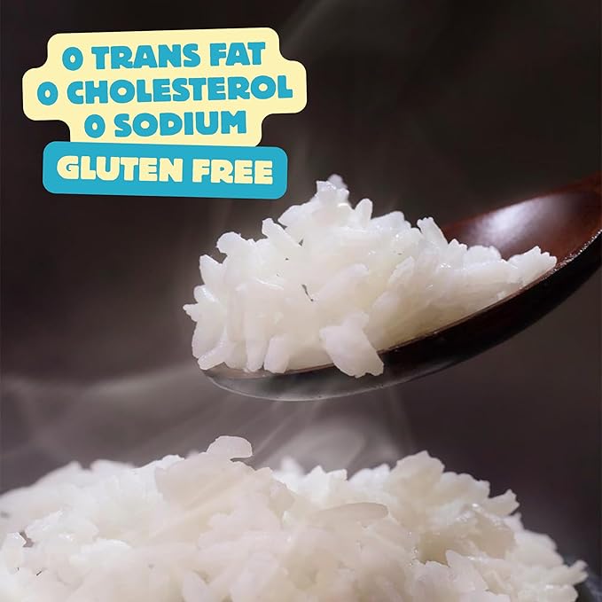 Premium Instant Rice | Sticky Sushi Rice | 0 Trans Fat/ 0 Cholesterol/ 0 Sodium | Ready in 90 Secs | Gluten-Free | Healthy Sticky White Rice Bowls (Bap) – [WHITE Rice |12 Pack] | Long Shelf Life - O'F