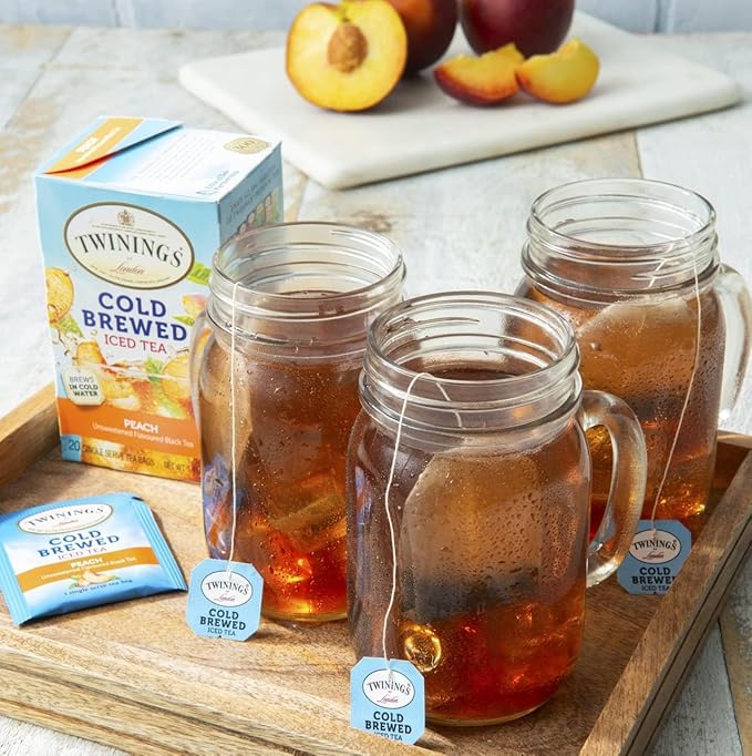 Twinings Cold Brewed Iced Tea Bag Variety Sampler (Pack of 48)