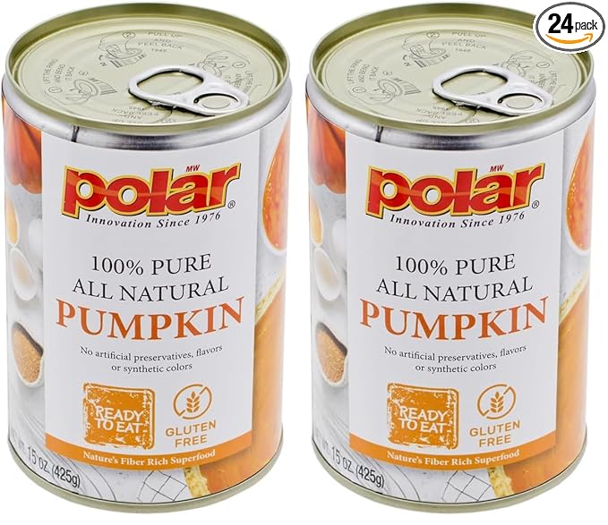 MW Polar All Natural Pumpkin15 Ounce(Pack of 24)