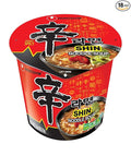 Nongshim Shin Cup Noodle Soup Gourmet Spicy 2.64 Ounce - PACK OF 18