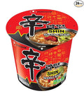 Nongshim Shin Cup Noodle Soup Gourmet Spicy 2.64 Ounce - PACK OF 24