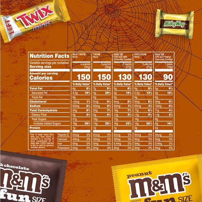 M&ampM'S SNICKERS TWIX &amp MILKY WAY Milk Chocolate Halloween Candy Variety Pack 200 Ct Bulk Assorted Chocolate Candy Variety Pack (Pack of 2)