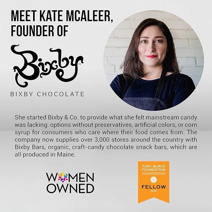 Bixby 12 Bars of Organic Milk Chocolate - Gluten Free Peanut Butter and Real Sea Salt - Non GMO Kosher Protein Snack with Clean Ingredients - Organic Bulk Chocolate Bars - 12 Bars 1.5oz each