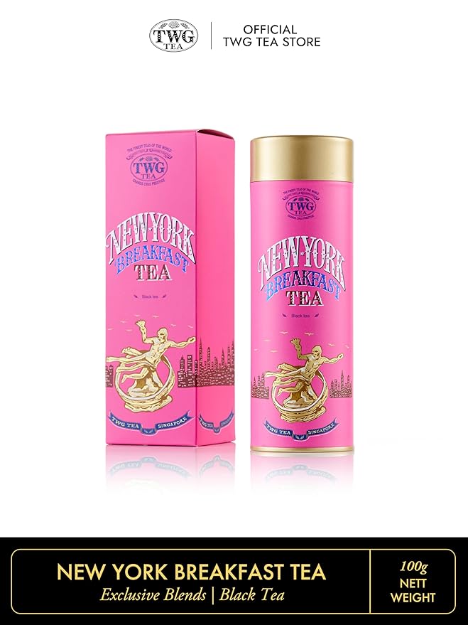 TWG Tea | New York Breakfast Tea | Black Tea | Cocoa Husk | Haute Couture Tin 100g | Gift Set