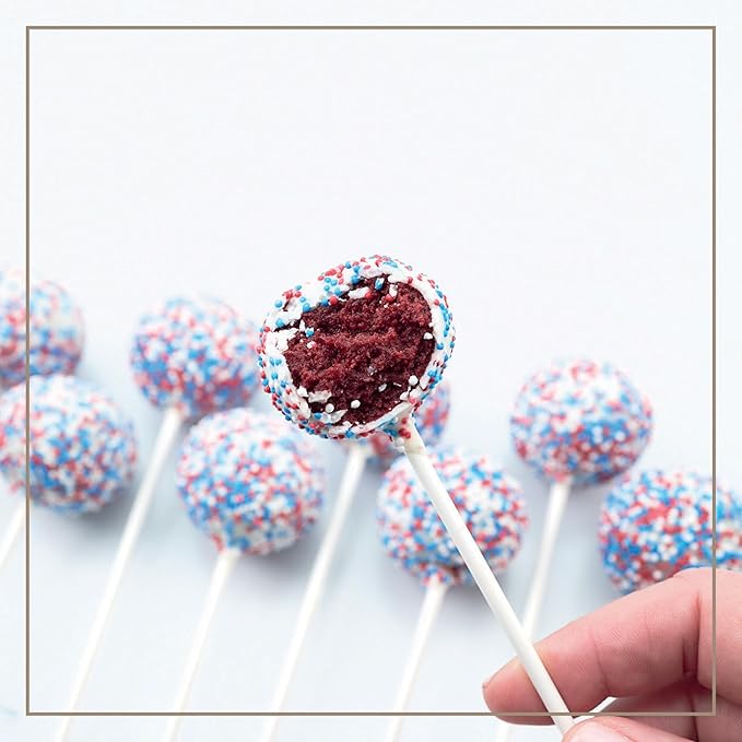 CrumbleCrate Red Velvet Brownie Bites &amp Red Velvet Cake Pops DIY Baking Kit | 2-in-1 Gourmet Dessert Making Set | Pre-Measured Ingredients &amp Tools | Baking Gift