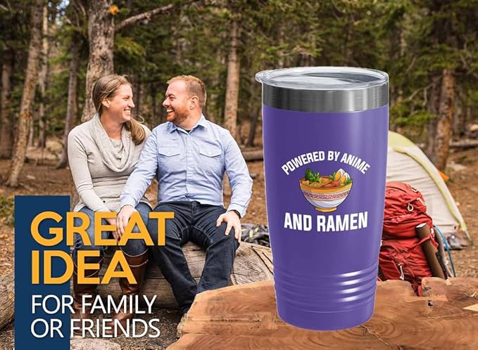 Ramen Lover Pink Edition Tumbler 20oz - Powered by anime - Food Lovers chicken pumpkin vegan pantry spicy noodles