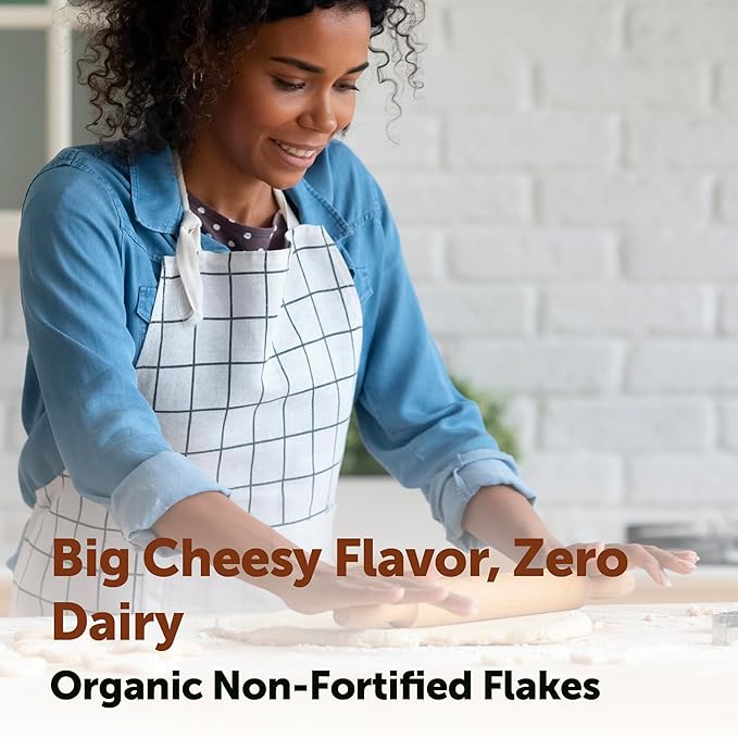 Micro Ingredients Organic Non-Fortified Nutritional Yeast Flakes 2 Pounds | Vegan Protein B Vitamins &amp Beta-glucans | Keto Friendly Dairy Free Cheese Substitute Non-GMO Gluten Free