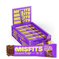 Misfits Vegan Protein Bars Caramel Fudge - Updated Recipe | Plant Based Low Sugar &amp Carb High Fiber Snacks | Pack of 15