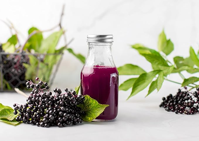 Food to Live Black Elderberry Juice Powder 2 Pounds - Raw Dried Berries Unsulfured Vegan Bulk For Baking Juices Smoothies Yogurts Instant Breakfast Drinks No Sulphites Contains Maltodextrin