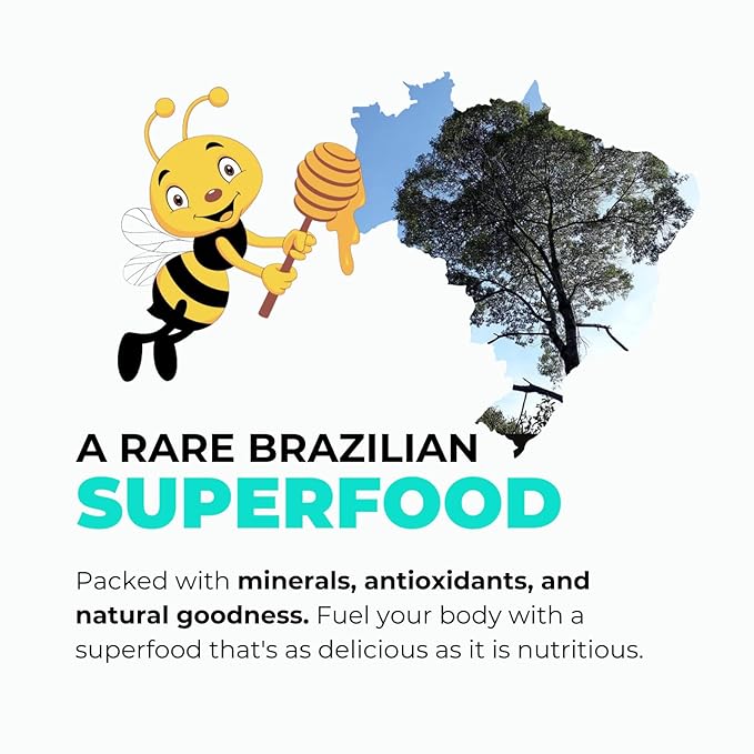 K&ampA HONEY Angico + Bracatinga Bundle | USDA Certified Organic | Superfood Honey Duo | Rich in Antioxidants &amp Natural Minerals | Raw | Premium | 8.47 oz Each