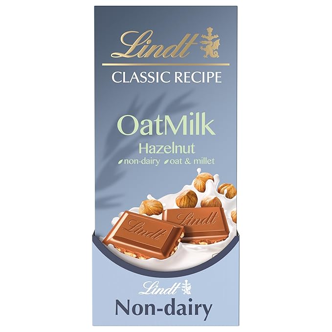 Lindt CLASSIC RECIPE Non-Dairy OatMilk Hazelnut Chocolate Candy Bar 10 Pack 3.5 oz.