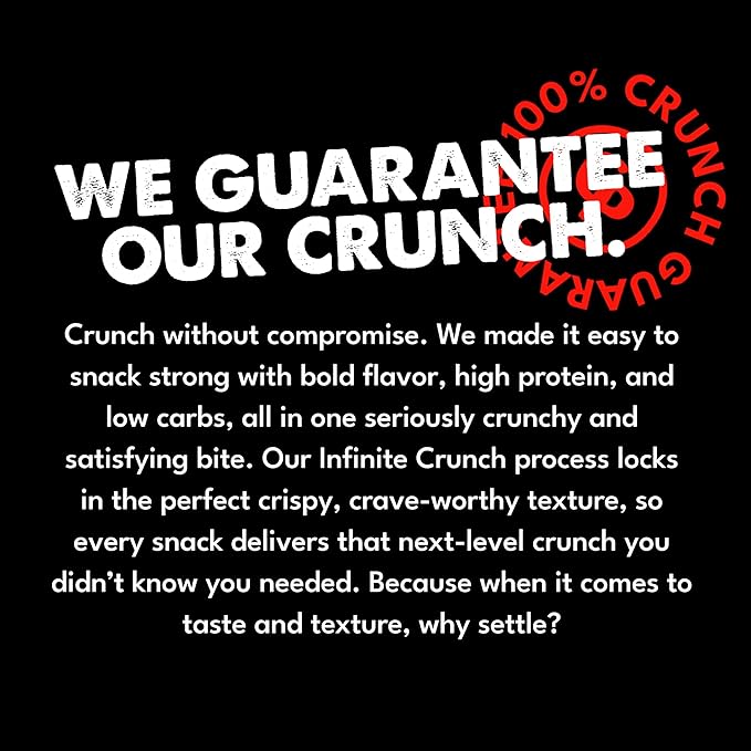 CRISP POWER Protein Pretzels NEW Flamin' Crunch 26G Protein High Protein Snack High Fiber Low Carb Crunchy Pretzel Snacks No Added Sugar 1.75 oz Bags 24 Pack Vegan Keto