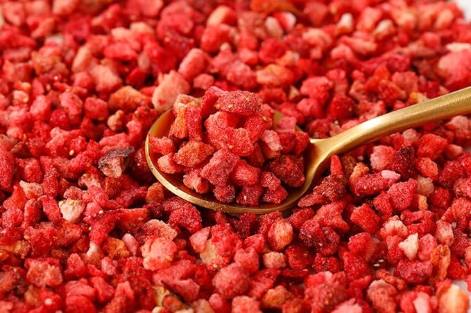 Premium Freeze Dried Strawberries Pieces 16 Oz/1 Lb/454gFrozen Dried Strawberry100% Natural &amp No Additives.