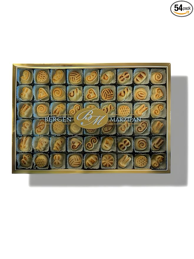 Toasted marzipan Assorted Bulk tray (54 PIECE BOX) 18oz