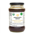 INDIGENOUS HONEY USDA Certified Organic Raw Wild Blossom Honey Unfiltered Small-Batch Micro-Lot Harvest Glass Jar Single-Origin 17.64 oz