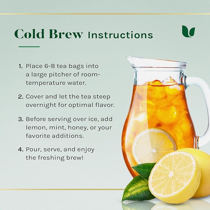 Uncle Lee's Organic Green Tea Bags 4-Pack 106-Count Super Packs – Bright &amp Refreshing Lightly Caffeinated Bulk Tea for Home Office Camping