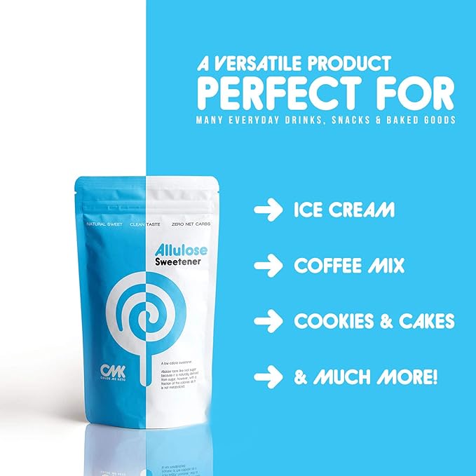 𝗪𝗜𝗡𝗡𝗘𝗥 – 𝗕𝗘𝗦𝗧 𝗔𝗟𝗟𝗨𝗟𝗢𝗦𝗘 𝟮 𝗣𝗔𝗖𝗞 Keto Sugar Alternative Zero Net Carb Low Calorie Allulose Sweetener Made in USA ZERO Erythritol Monk Fruit or Stevia Granular (32oz Total)