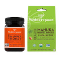 Wedderspoon Raw Premium Manuka Honey KFactor 16+ Unpasteurized Genuine New Zealand Honey Eucalyptus + Bee Propolis Unpasteurized Genuine New Zealand Honey Perfect Remedy For Dry Throat
