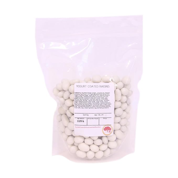 Kauffman Orchards Yogurt Covered Raisins Candy Resealable 14 Ounce Bag