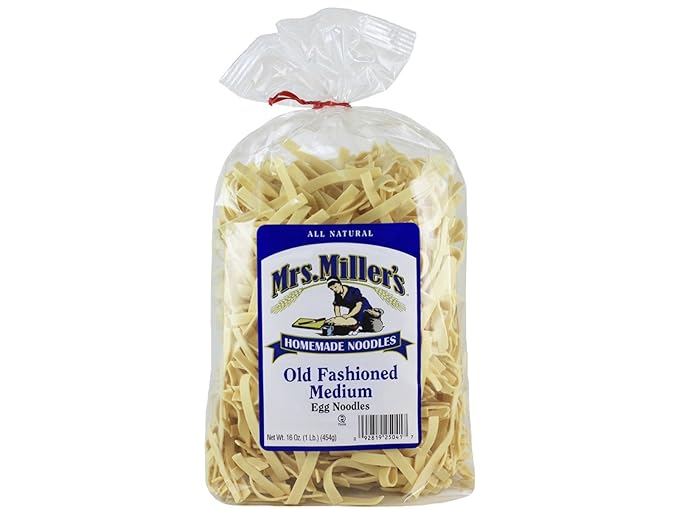 AmishTastes Mrs. Miller's Egg Noodles 64 Oz. Variety Box (Fine Medium Wide Pot-Pie)