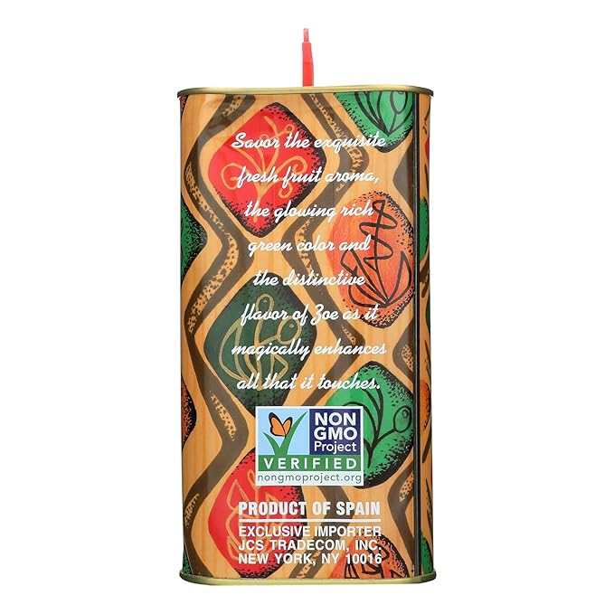 ZOE Extra Virgin Olive Oil 3L (101.4 fl oz) | Freshly Harvested First Cold-Pressed | High Polyphenol Hand-Selected Olives from Spain | Fruity Flavor Rich Aroma | BPA-Free Tin