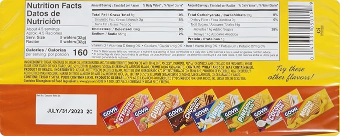 Goya Foods Dulce Le Leche Wafers 4.94 Ounce (Pack of 24)