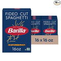 Barilla Fideo Cut Spaghetti Pasta 16 oz. Box (Pack of 16) - Non-GMO Made with Durum Wheat Semolina - Kosher Certified