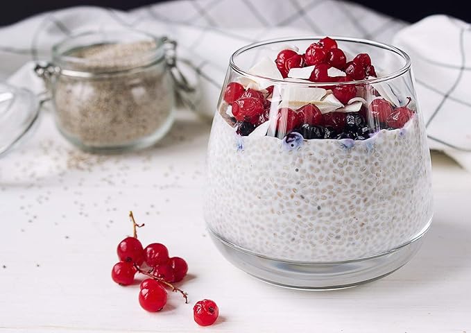 Food to Live - White Chia Seeds 5 Pounds - Whole Raw Kosher Keto Sirtfood Vegan Bulk. Rich in Omega 3 Omega 6 Fiber Protein Great for Chia Pudding Yogurt Cereals Smoothies.
