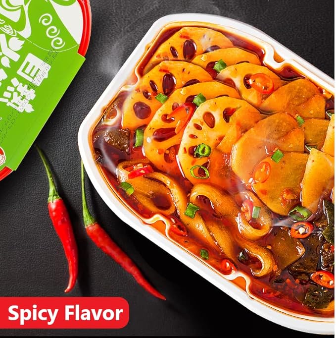 MXX Hot Pot Self-Cooking Micro Self-Heating Instant Noodle Ramen Mini Pot 2 Pack (Self-heating mild Spicy 2Packs)