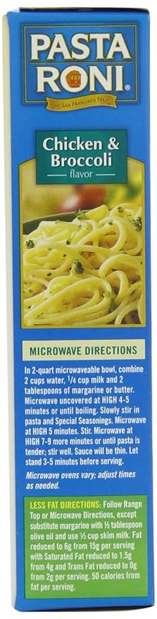 Pasta Roni Chicken &amp Broccoli Linguine Mix 4.7 Ounce (Pack of 12 Boxes)