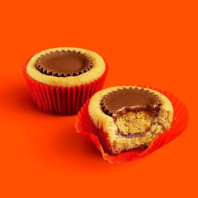 ReesesPeanut Butter Miniature Cups - 90 Individually Wrapped Milk Chocolate Candy Reese Miniature Peanut Butter Cups Bulk - 2 Pounds Bulk Chocolate Pack