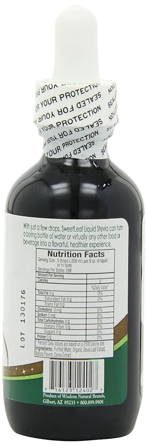 SweetLeaf Sweet Drops Liquid Stevia Sweetener Chocolate 2 Ounce (Pack of 2)