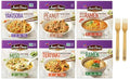 Annie Chun's Japanese Style Noodle and Soup Bowls Bundlle with Yakisoba Peanut Sesame Spicy Miso Ramen Miso Teriyaki Shoyu Ramen (Pack of 6) and Make Your Day Sporks