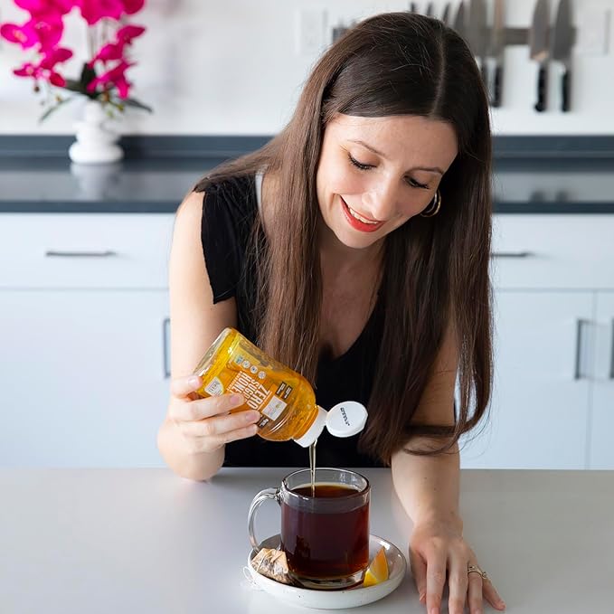 Wholesome Yum Zero Sugar Honey Substitute (2 Pack) - Natural Sugar Free Honey Alternative With Monk Fruit &amp Allulose - Zero Net Carbs Non GMO Gluten Free Keto No Aftertaste (11 oz)