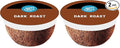 Amazon Brand - Happy Belly Dark Roast Compostable Coffee Pods Compatible with K-Cup Brewer 96 Count (Pack of 2)