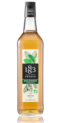 1883 Organic Mint Syrup for Drinks Made in France 1 Liter Glass Bottle