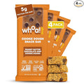 Whoa Dough Edible Cookie Dough Bars- Certified Non-GMO Kosher and Gluten Free Bars - Healthy Snack Foods - Plant Based Snacks - Peanut Butter Chocolate Chip Cookie Dough - 4 Pack